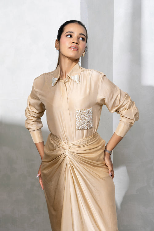 Champagne Drape
